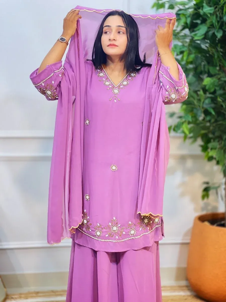 HEAVY PARTYWEAR SHARARA SET